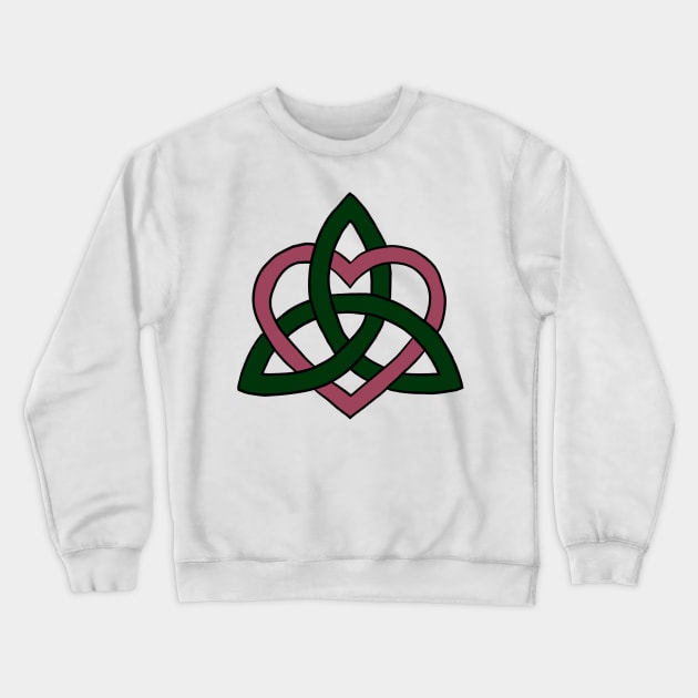 Celtic Heart Knot Crewneck Sweatshirt by Serene Twilight